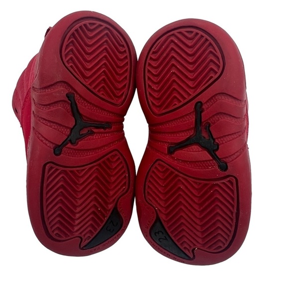 Nike Air Jordan Gym Red Retro 12 TD Sneakers Size 5 C - Picture 7 of 7